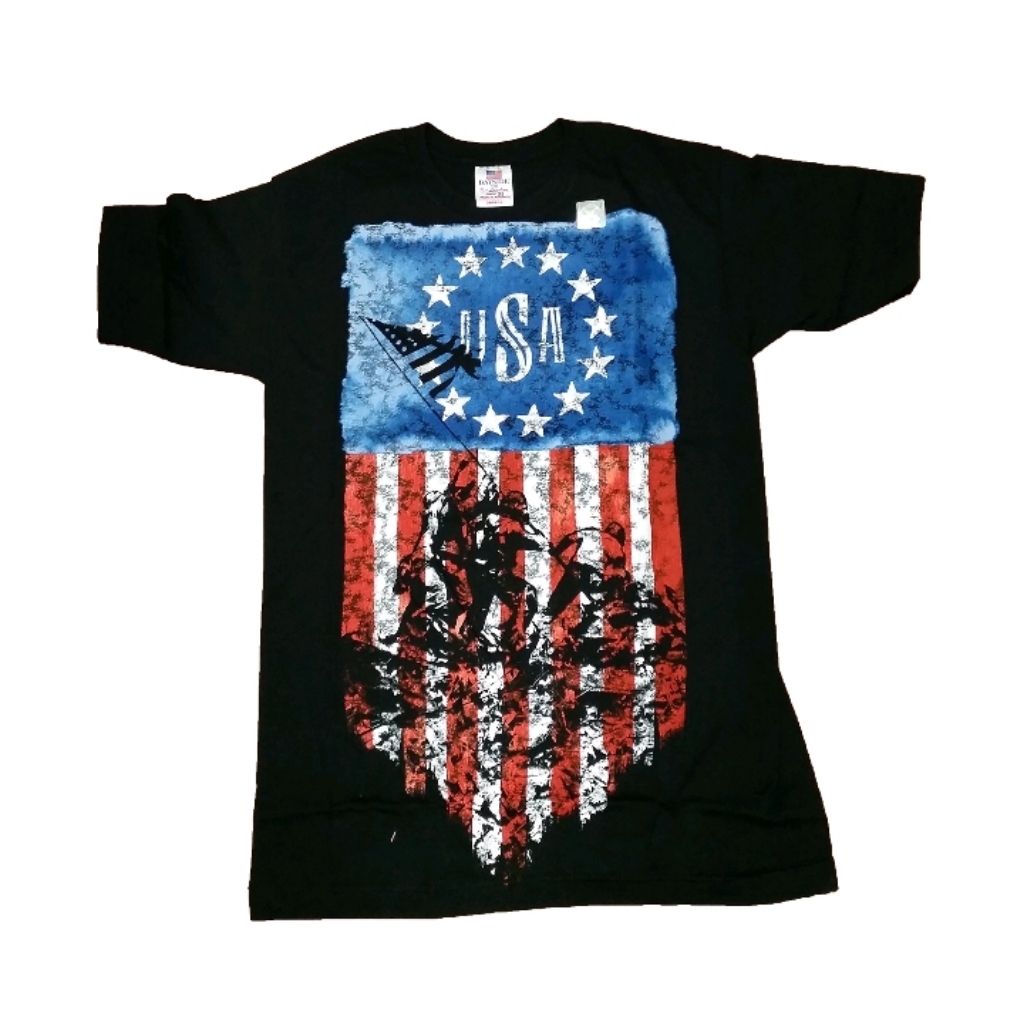 New Iwo Jima American Flag Graphic T-Shirt